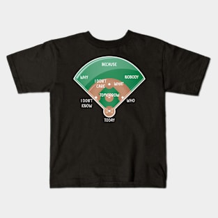 Baseball Fielding Ch Who'S On Kids T-Shirt